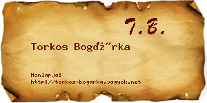Torkos Bogárka névjegykártya